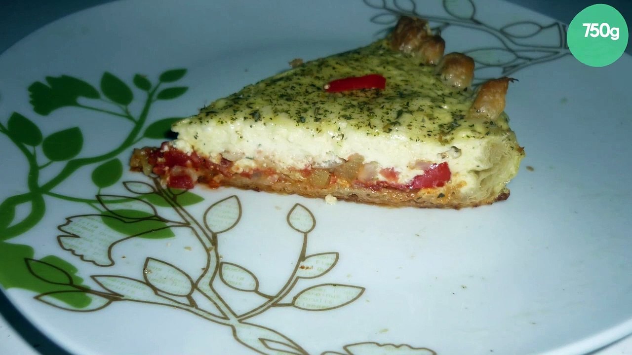 Tarte aux bons légumes d'été à déguster chaude ou froide