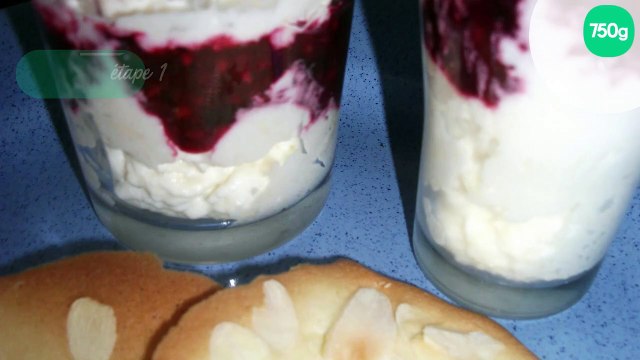 Mousses framboisine au chocolat blanc