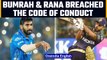 IPL 2022: Jasprit Bumrah & Nitish Rana found guilty of breaching code of conduct | Oneindia News