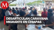 Caravana migrante se divide en su paso por Chiapas; 200 personas fueron aseguradas