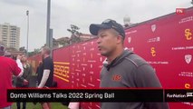 Donte Williams Talks 2022 Spring Ball