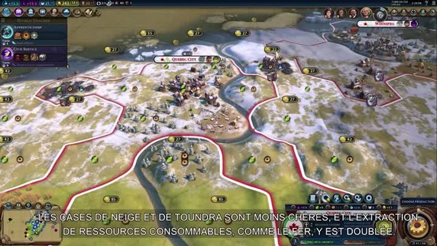 Civilization VI : Gathering Storm présente le Canada