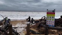 Stockton Beach battered by a massive swell | Newcastle Herald | April 2, 2022