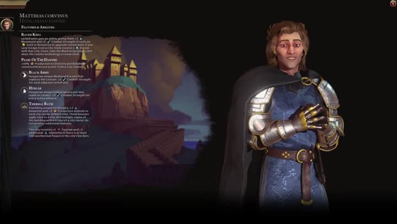 Civilization VI : Gathering Storm - Civilisation hongroise
