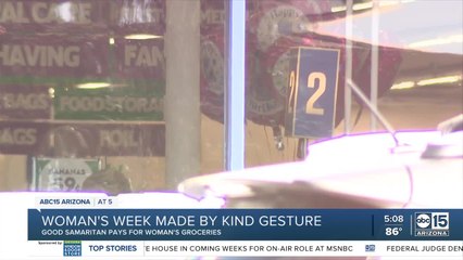 Tempe woman grateful for stranger's "gesture from the heart"