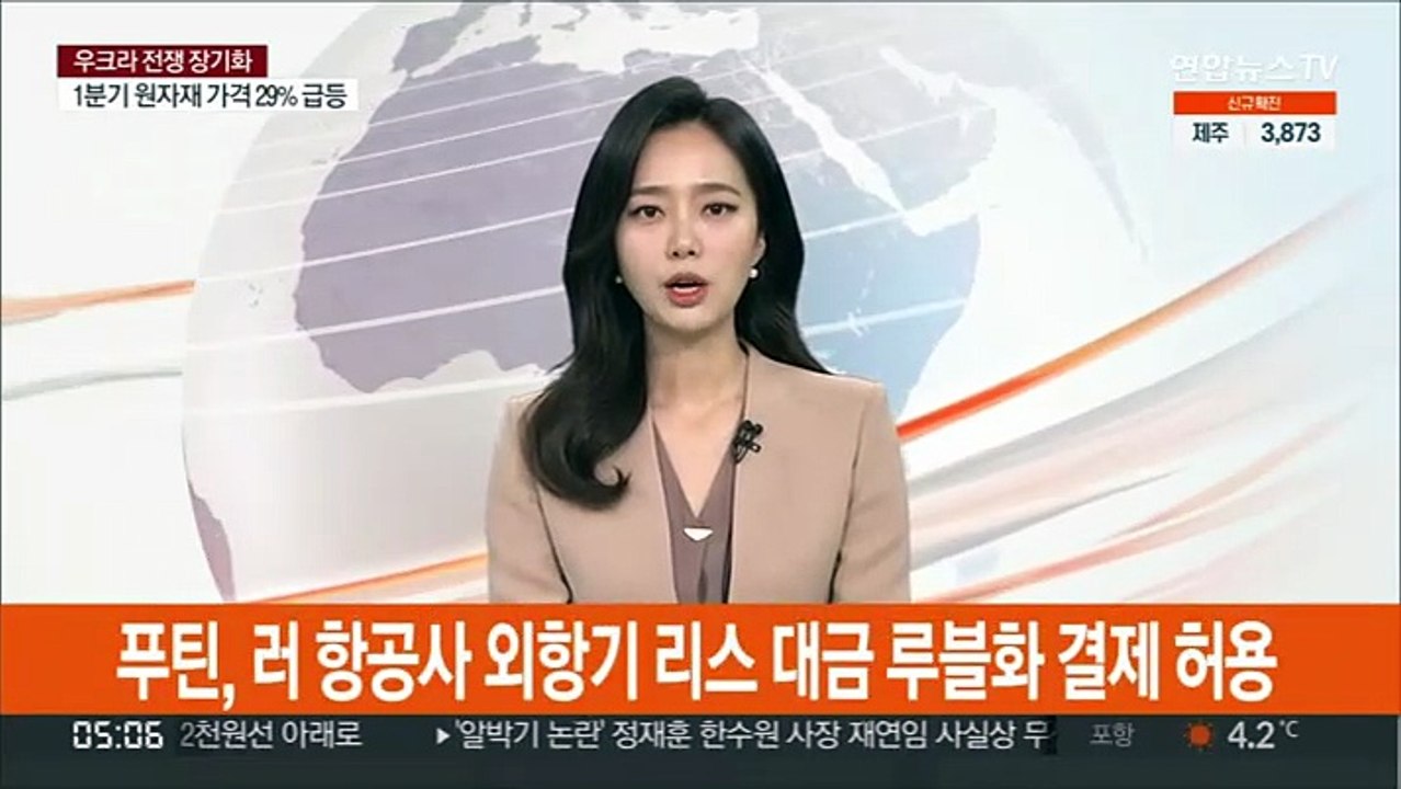 푸틴, 러 항공사 외항기 리스 대금 루블화 결제 허용