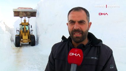 Nisanda 10 metre karla zorlu mücadele