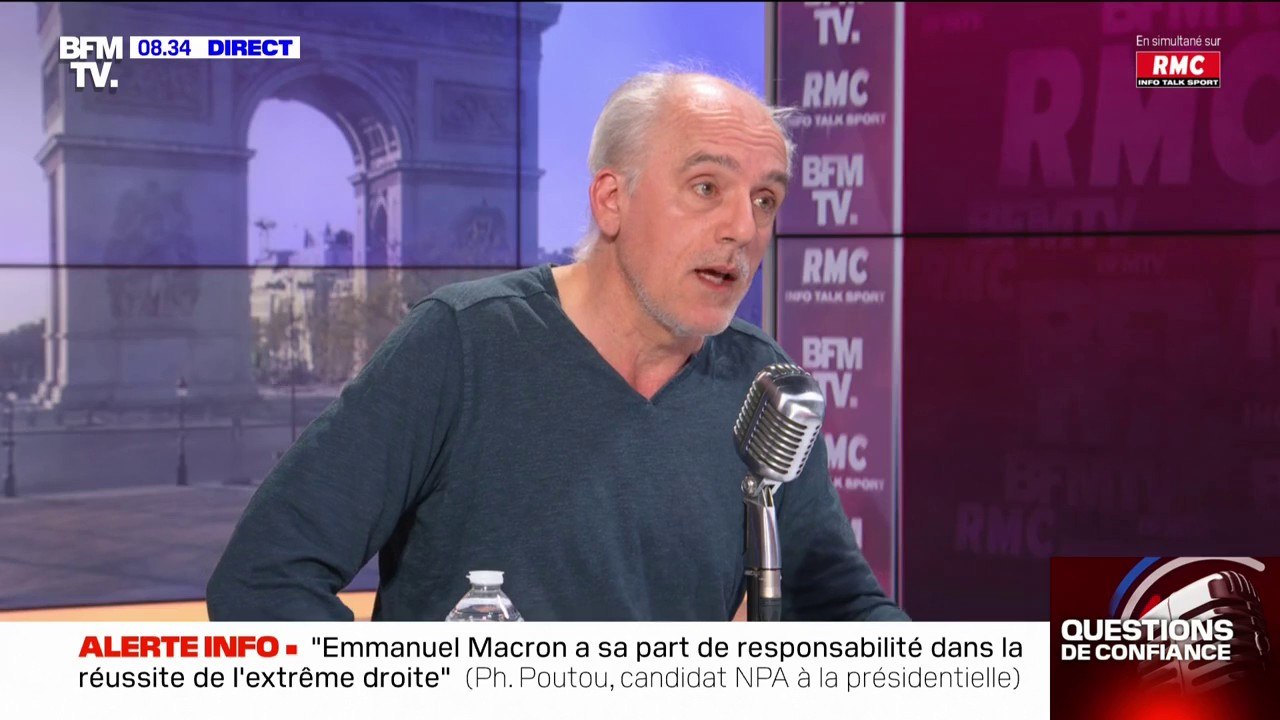 Philippe Poutou: "Il y a un danger d'extrême-droite et il y a un danger Macron"