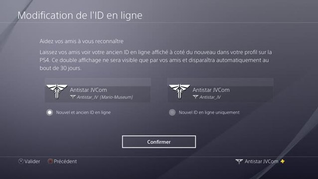 Playstation : changement ID PS4