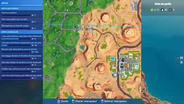 Fortnite, Défi : carte au trésor de Paradise Palms (saison 8)