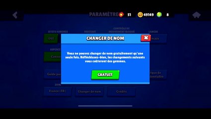 Brawl Stars : changer son nom