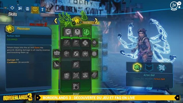 Borderlands 3 keynote : Compétences et coop