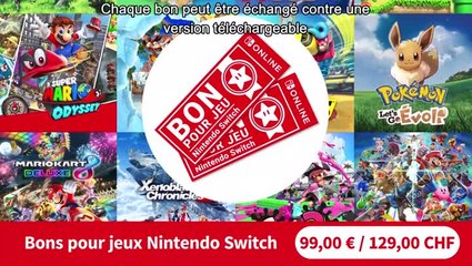 Download Video: Bons pour jeux Nintendo Switch