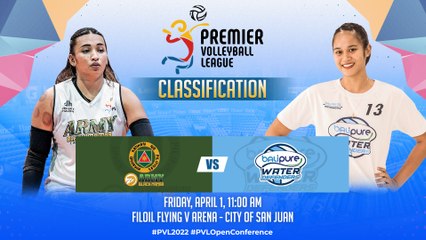 2022 OPEN CONFERENCE | ARMY-BLACK MAMBA vs BALIPURE WATER DEFENDERS | APRIL 01, 2022