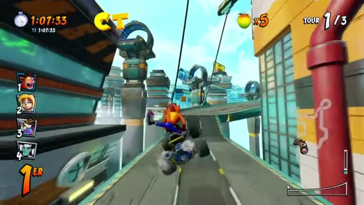 Crash Team Racing Nitro-Fueled : Androïdes, lettres CTR