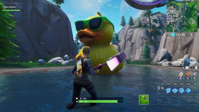 Fortnite, défi des 14 jours d'été : Visiter un parasol géant et un énorme canard en plastique en une seule partie
