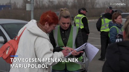 Tömegek menekülnek az ostromlott ukrán városokból