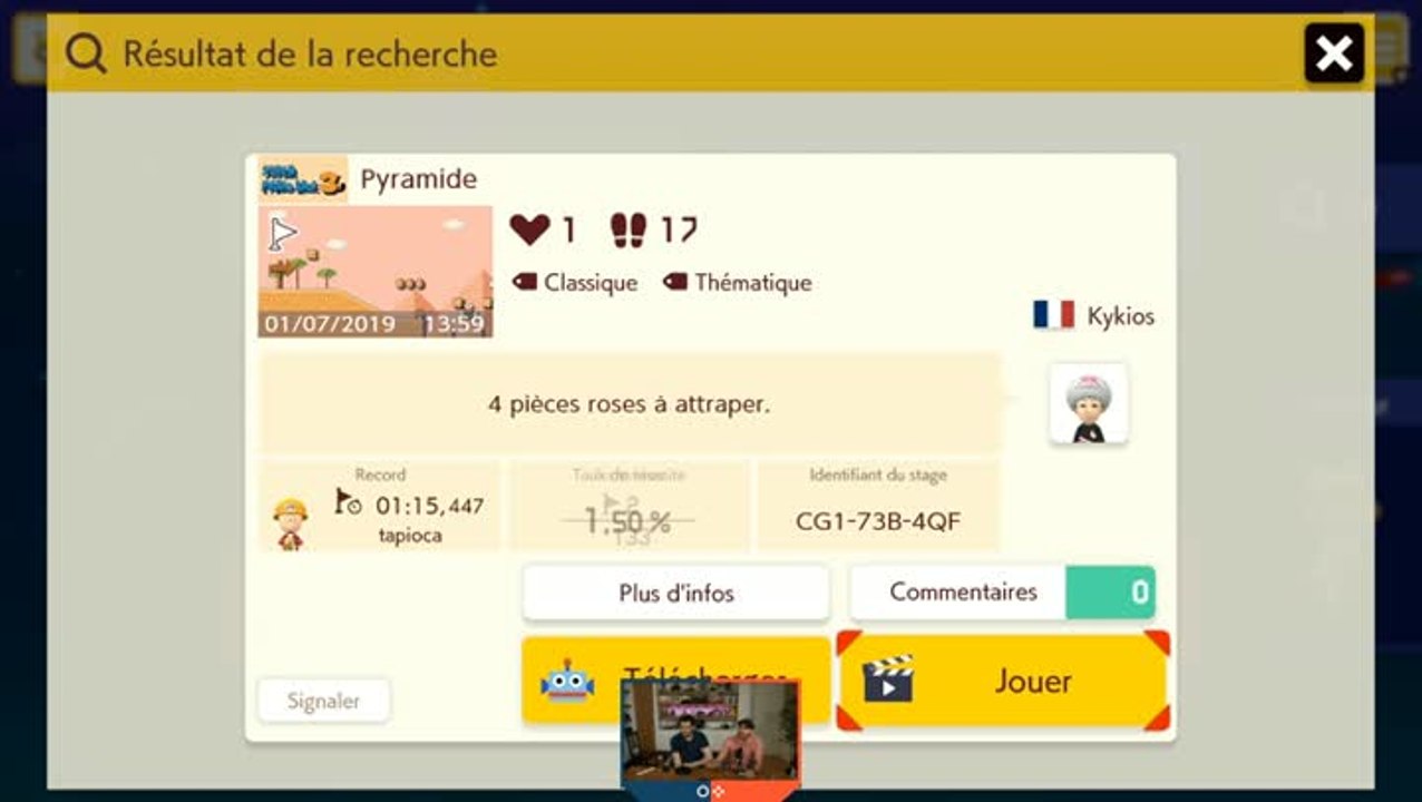 Super mario maker 2 : Pyramide mario 3