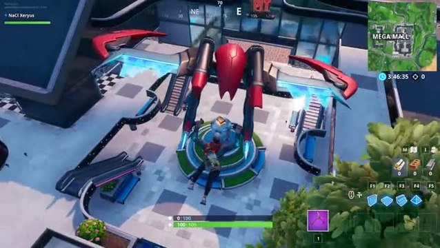 Fortnite, saison 10 : Utiliser un aérosol sur une fontaine, la grue d'une casse et un distributeur automatique