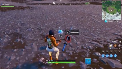 Fortnite : Consommer 5 objets instables