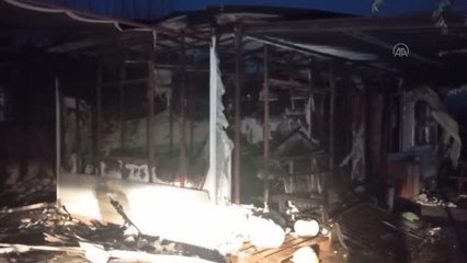 Evi yanan kişi kalp krizi sonucu yaşamını yitirdi