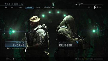 Call of Duty Modern Warfare, beta : opérateurs