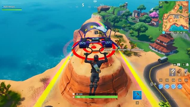 Fortnite, saison 10 : Atterrir sur trois cible (mission Dans le mille !)