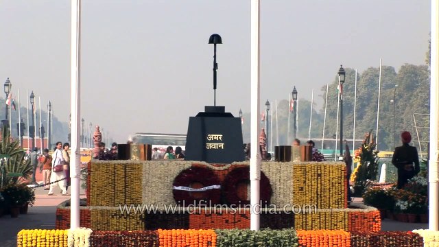Amar Jawan Jyoti _ the flame of the immortal Indian soldier