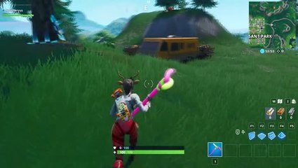 Fortnite, saison 10 : Réussir un défi chronométré à l'est de Pleasant Park et au sud-ouest de Salty Springs (mission Course tempétueuse)