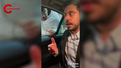 Erdoğan'ı taklit eden genç akaryakıt istasyonunda