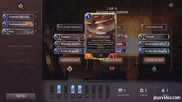 Legends of Runeterra : Entrée dans le mode Draft Exploration