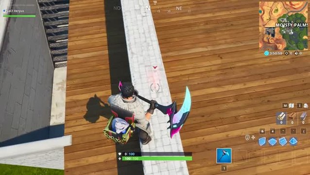 Fortnite, saison 10 : Récupérer les enregistrements du Visiteur à Moisty Palms et à Greasy Grove (défis Hors du temps)