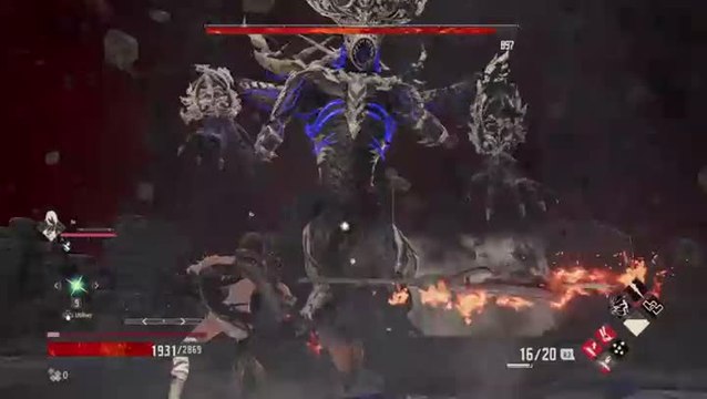 Code Vein, boss de fin, combat contre l'Immaculée