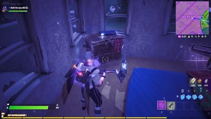 Télécharger la video: Fortnite, Chapitre 2, saison 1 : détruire 5 meubles dans les maisons hantées (Défis Fortnite : Cauchemars)