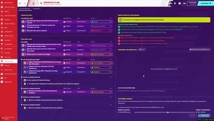 Vision sur le long terme sur Football Manager 2020