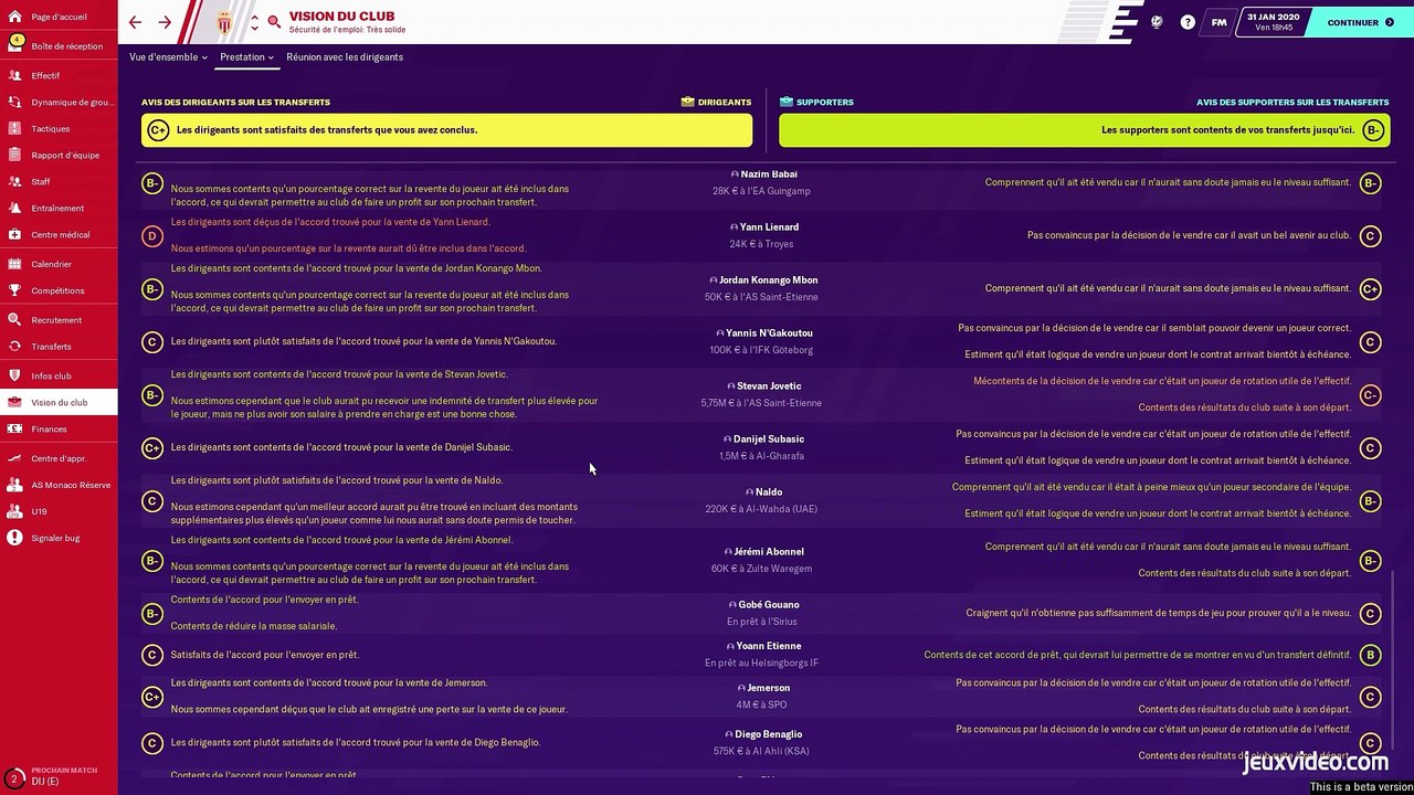 Football Manager 2020 : Que vaut-il ? La réponse en 3 minutes