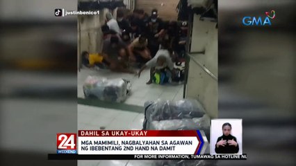 Mga mamimili, nagbalyahan sa agawan ng ibebentang 2nd hand na damit | 24 Oras Weekend