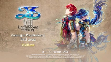Ys VIII Lacrimosa of Dana - Official PS5 Announcement Trailer