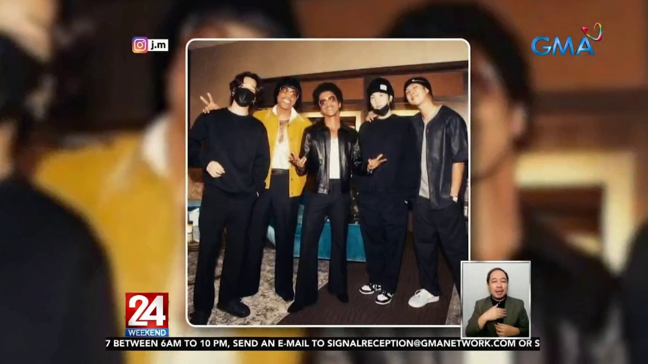 RM, Suga at Jimin ng BTS, dumalo sa concert ng...