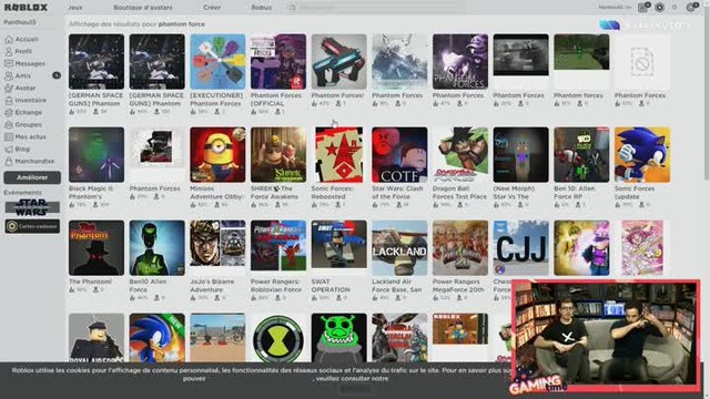 Gaming Time : Plein de jeux roblox