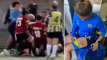 Utandıran görüntüler! Fenerbahçeli kadın futbolculara tekme tokat saldırdılar