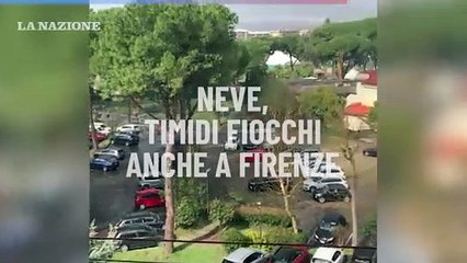 Maltempo, qualche fiocco di neve anche a Firenze
