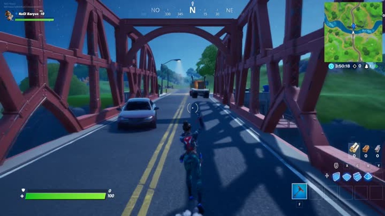 Composer un arc-en-ciel en visitant les ponts en acier rouge,jaune,vert,bleu et violet (défis de Deadpool)