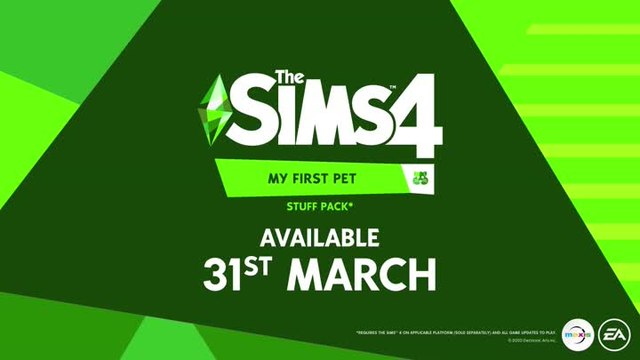 Les Sims 4 : Le pack Mon premier animal de compagnie disponible sur PS4