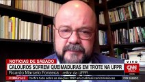 Alunos ligados a queimaduras em trote podem ser expulsos, diz reitor da UFPR