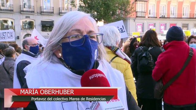 Una manifestación reclama en Madrid que se investigue la muerte en residencias
