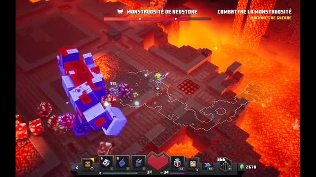 Minecraft Dungeons – Boss : Monstruosités de Redstone