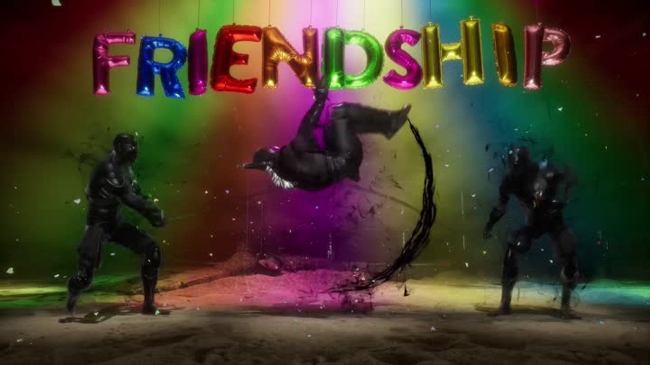 Mortal Kombat 11 Aftermath : Friendship Move, Noob Saibot fait de la corde à sauter