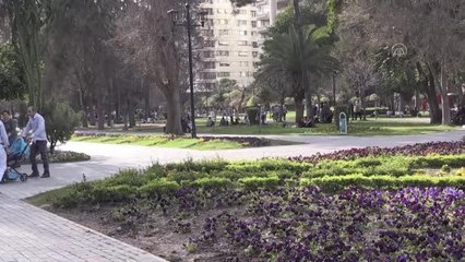 Halk baharın tadını çıkardı