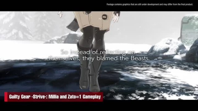 Guilty Gear Strive - Gameplay Zato-1 et Millia